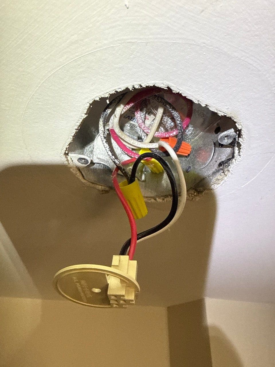 Hardwired smoke & CO alarm — before